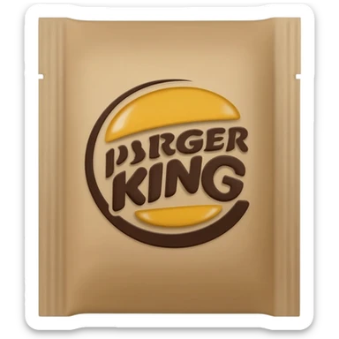 Burger King's packet of coffee sticker