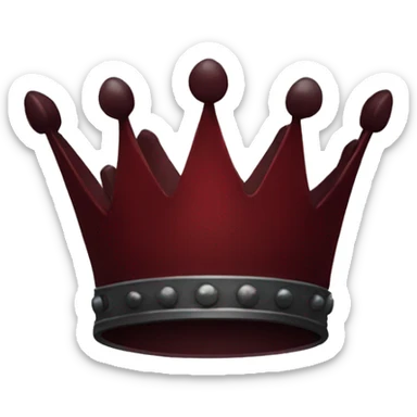 Dark red crown  sticker