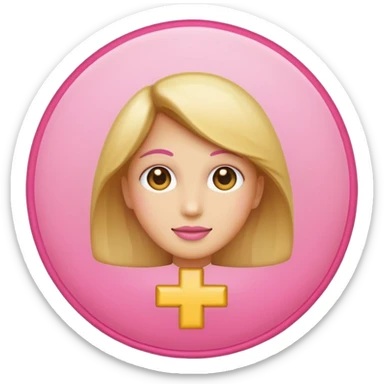 female gender symbol classic emoji style with subtle shine suitable for Discord role icon sticker