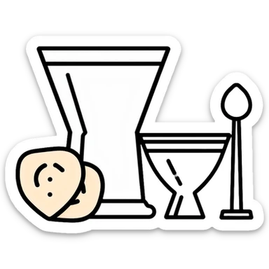 bartending tools including jigger, strainer, and cocktail spoon sticker