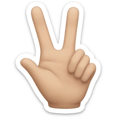 hand-sign 3 sticker