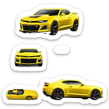 Chevrolet Camaro ZL1 Yellow sticker