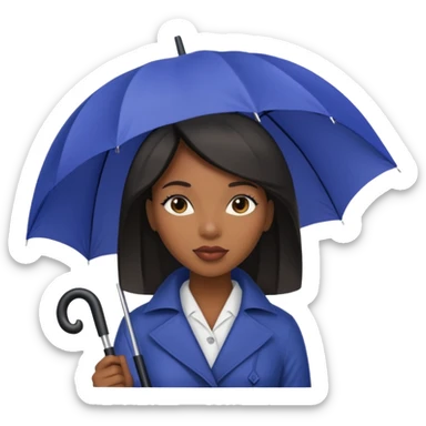 HOLDİNG UMBRELLA BLACK WOMAN sticker