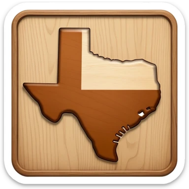 state of Texas cut out sticker