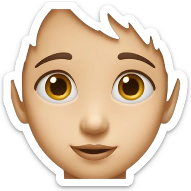 Kid face kinder chocolate sticker