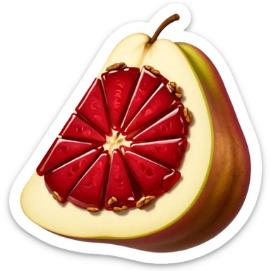 jam pear and wallnut  sticker