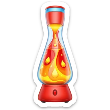 Lava lamp sticker