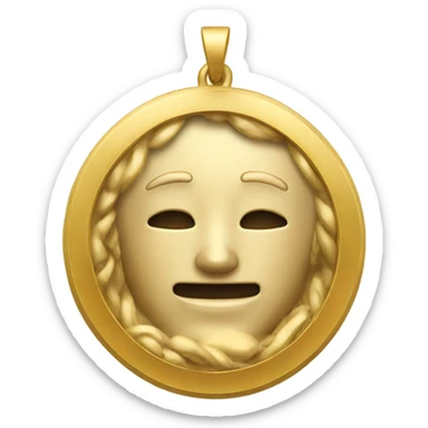 Golden Pendant  sticker