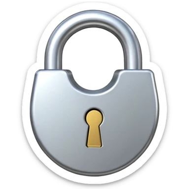 open padlock sticker