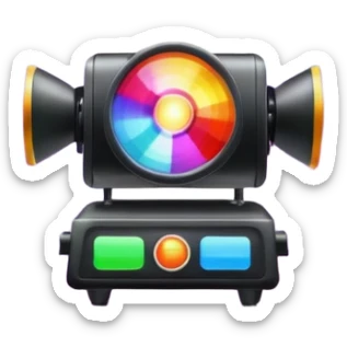 colorfull Stage light projectors sticker