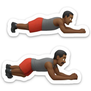 A man do push up sticker