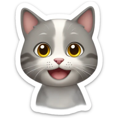 Un chat mignon sticker