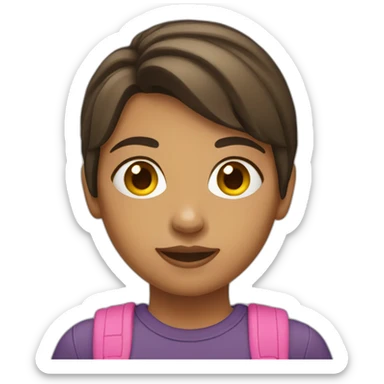 Jeune fille en short sticker