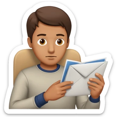 read mail with no rection man sticker