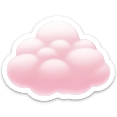 Light pink cloud sticker