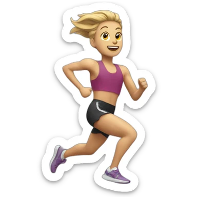 running sticker