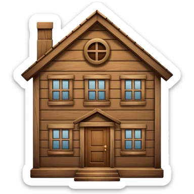 house no trees sticker