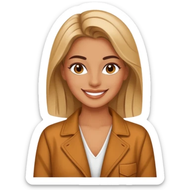 fashion designer woman gen z sticker