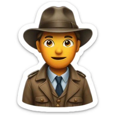 mandarine detective sticker