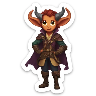 Tiefling Bard sticker
