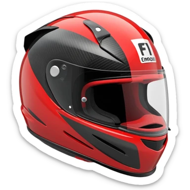 f1 helmet from side sticker