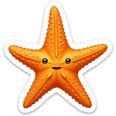 Starfish without the face  sticker