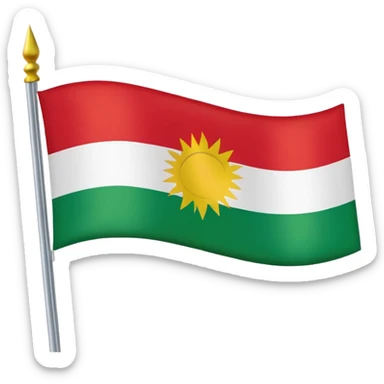 Make a Kurdistan emoji. sticker