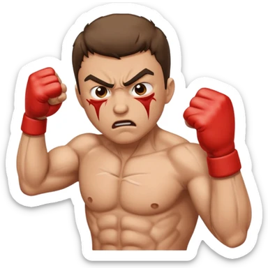 a man punches himself in the face  sticker