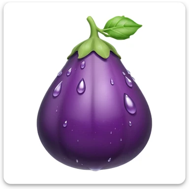 Aubergine qui sue des gouttes sticker