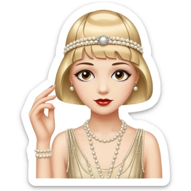 gatsby woman sticker