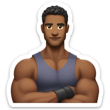 Flexing you're jawline to impress girls sticker