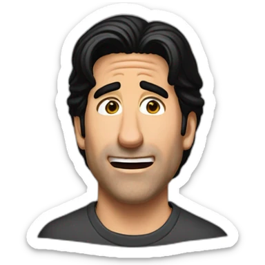 Ross Geller cry sticker