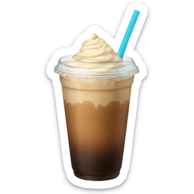 Ice coffee and  sticker