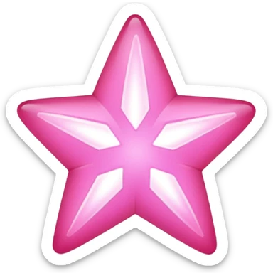 Pink star sticker