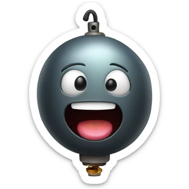 Cute bomb sticker