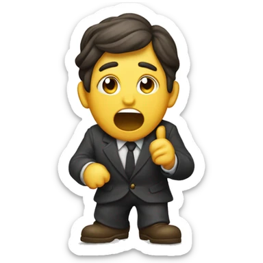 Un mojo sacando la lengua y haciendo mueca sticker