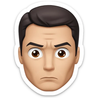 Superman frowning sticker