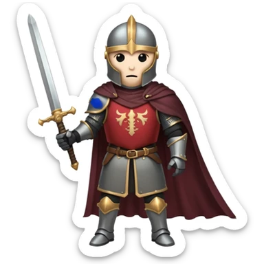 Headless Knight with Sword sticker
