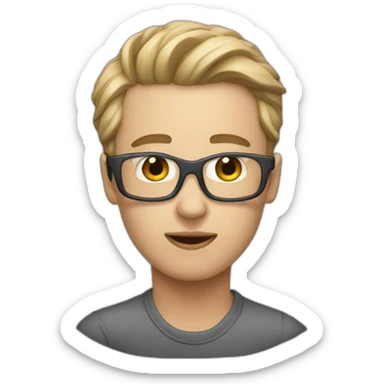 Blind people fall sticker