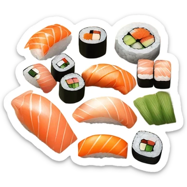 Add sushi sticker