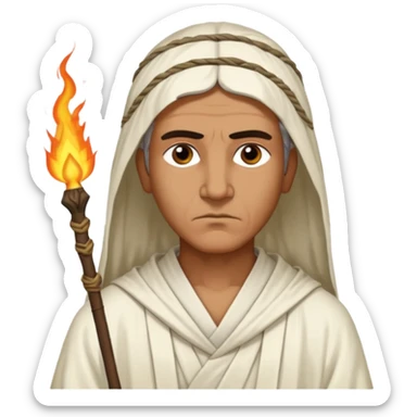 Calanus the Indian sage in 327 before a funeral pyre sticker
