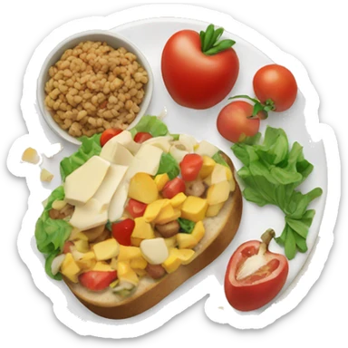 healthy meal  sticker