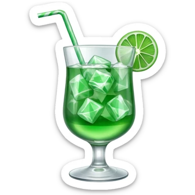 Peppermint cocktail sticker