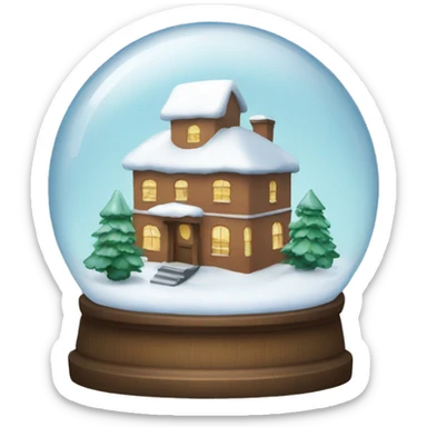 snowglobe sticker