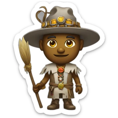 witchdoctor architect sticker