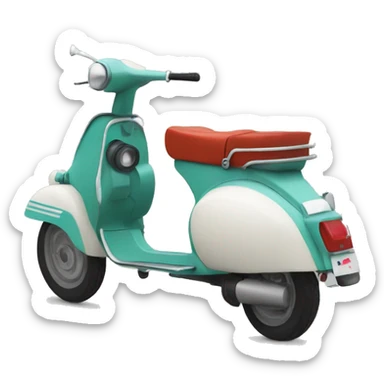 Vespa with mod target sticker