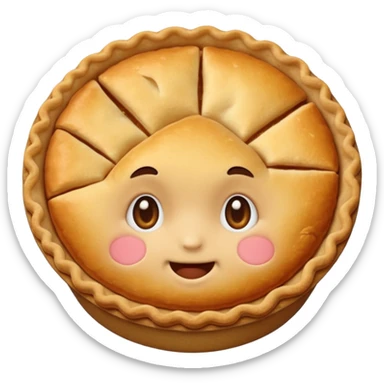 cute pie emoji small normal face sticker