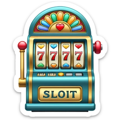 Slot machine sticker