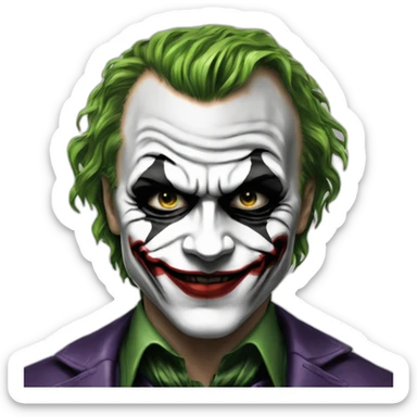 heath ledger joker sticker