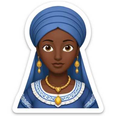Cyprus woman 3d sticker